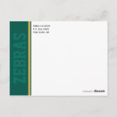 Benutzerdefinierte Klasse Wiedersehen Rett-the-Dat Postkarte (Rückseite)