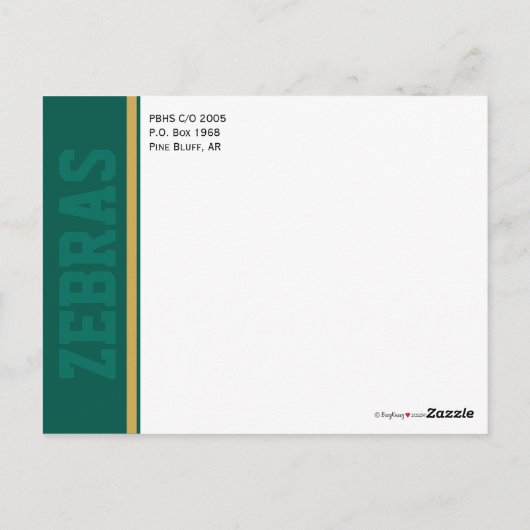 Benutzerdefinierte Klasse Wiedersehen Rett-the-Dat Postkarte (Rückseite)