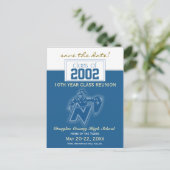 Benutzerdefinierte Klasse Wiedersehen Rett-the-Dat Postkarte (Stehend Vorderseite)