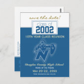 Benutzerdefinierte Klasse Wiedersehen Rett-the-Dat Postkarte (Vorne/Hinten)