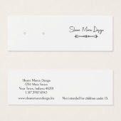 Benutzerdefinierte klassische Mini-Post/Stud-Earri (Vorne & Hinten)