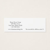 Benutzerdefinierte klassische Mini-Post/Stud-Earri (Rückseite)