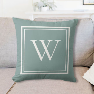 Benutzerdefinierte klassische Monogramm-Initialen Kissen