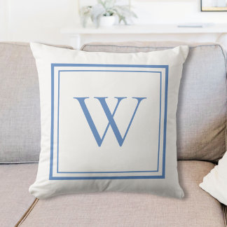 Benutzerdefinierte klassische Monogramm-Initialen Kissen