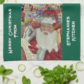 Benutzerdefinierte klassische Santa-Küchentücher W Geschirrtuch (Gefaltet)