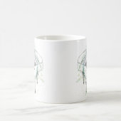 Benutzerdefinierte Klavierillustrationskunst Zeich Kaffeetasse (Mittel)