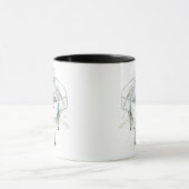 Benutzerdefinierte Klavierillustrationskunst Zeich Tasse (Zentrum)