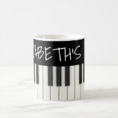 Benutzerdefinierte Klaviertasten Kaffeetasse (Mittel)