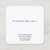 Benutzerdefinierte kleine Weihnachtsbaum-Ohrring-D Telefonnummerkarte (Rückseite)