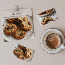 Benutzerdefinierte Kochkredit-Rezept-Backkarte