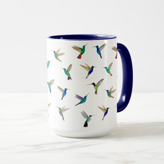 Benutzerdefinierte Kolibris Tasse (VorderseiteRechts)