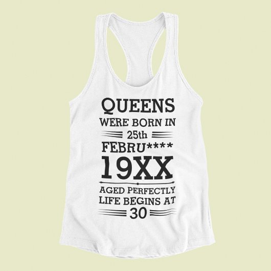 Benutzerdefinierte Königinnen waren im Datumsmonat Tank Top