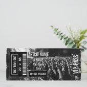 Benutzerdefinierte Konzert-Ticket-Geschenkidee DIY Einladung (Stehend Vorderseite)