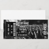 Benutzerdefinierte Konzert-Ticket-Geschenkidee DIY Einladung (Vorne/Hinten)