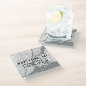 Benutzerdefinierte Koordinaten für Black & White N Glasuntersetzer (Schrägansicht)