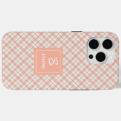 Benutzerdefinierte Korallen-Graue iPhone-Hülle Ele Case-Mate iPhone Hülle (Rückseite (Horizontal))