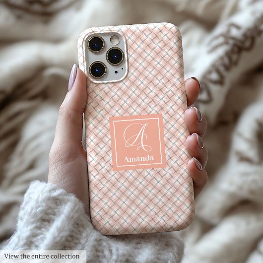 Benutzerdefinierte Korallen-Graue iPhone-Hülle Ele Case-Mate iPhone Hülle