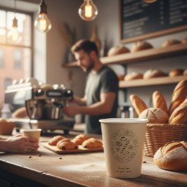 Benutzerdefinierte Kraft-Bäckerei-Papierbecher mit Pappbecher