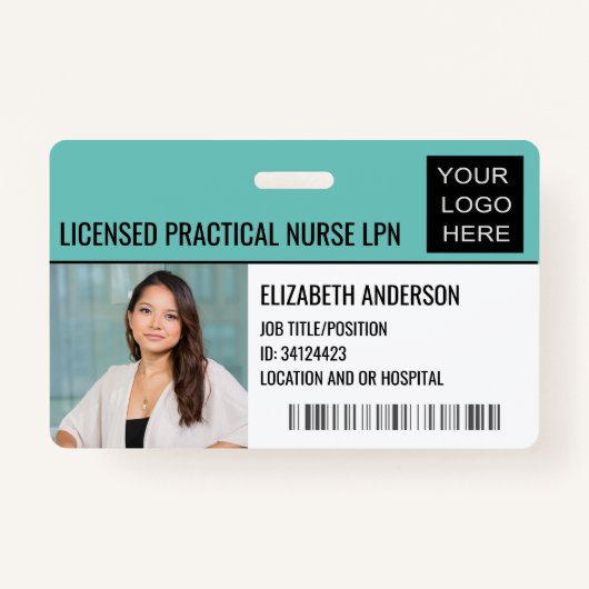 Benutzerdefinierte Krankenhauskennung mit Logo Med Ausweis (Vorderseite)