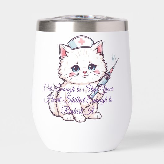 Benutzerdefinierte Krankenschwester Katze erfahren (Vorderseite)