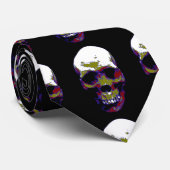Benutzerdefinierte Krawatte für Skull-Artwork (Gerollt)