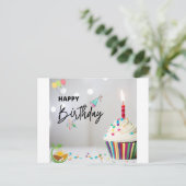 Benutzerdefinierte Kreationen: Personalisierte Geb Einladungspostkarte (Stehend Vorderseite)