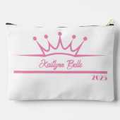 Benutzerdefinierte Krone | Pageant Pocket Sash Bag Zubehörtasche (Rückseite)