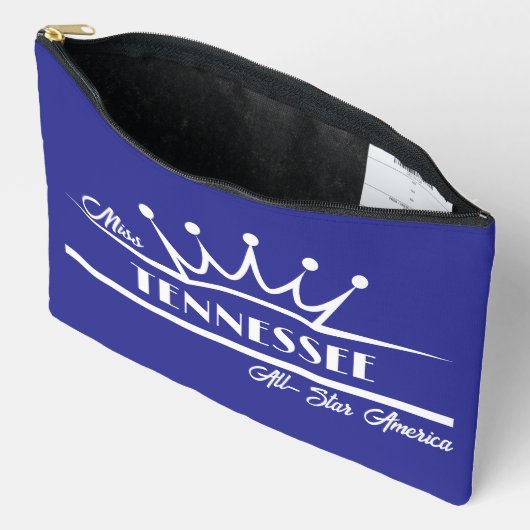 Benutzerdefinierte Krone | Pageant Pocket Sash Bag Zubehörtasche (Offen)