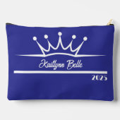 Benutzerdefinierte Krone | Pageant Pocket Sash Bag Zubehörtasche (Rückseite)