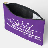 Benutzerdefinierte Krone | Pageant Pocket Sash Bag Zubehörtasche (Offen)