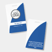 Benutzerdefinierte, kurvte FarbeBlock Dunkelblau B Ausweis (Vorder- & Rückseite)