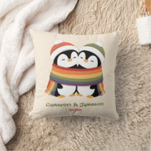 Benutzerdefinierte Kuschel-Stolz-Pinguine Weihnach