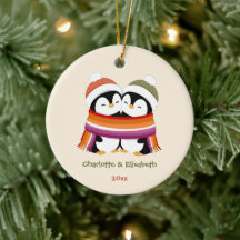 Benutzerdefinierte kuschelige lesbische Pinguine W