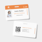 Benutzerdefinierte Lab-ID-Ausweisvorlage Ausweis (Vorder- & Rückseite)