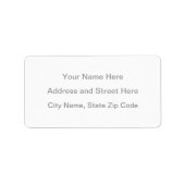 Benutzerdefinierte Labels Adressaufkleber (Vorne)