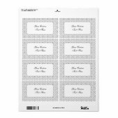 Benutzerdefinierte Labels für schwarze Kreuze (Vorne)