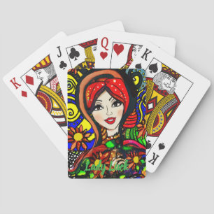 Benutzerdefinierte Lady Luck 3 Spielabend für Paar Spielkarten