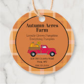 Benutzerdefinierte Ländermarken Herbstfallmarken Geschenkanhänger (Vorderseite)