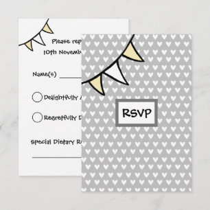 Benutzerdefinierte Landhochzeit Traktor RSVP Karte