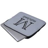 Benutzerdefinierte Laptop-Ärmel für Monogramm, Nam Laptopschutzhülle (Vorne Knopf)
