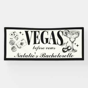Benutzerdefinierte Las Vegas Junggesellinnenparty  Banner