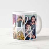 Benutzerdefinierte Lässige 8-Foto-Collage Jumbo-Tasse (Vorderseite Rechts)