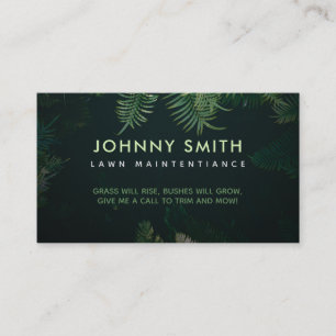 Benutzerdefinierte Lawn Care Slogans Business Card Visitenkarte