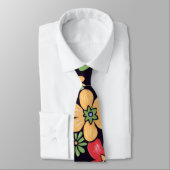 Benutzerdefinierte, lebhafte Blume Krawatte (Gebunden)