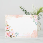 Benutzerdefinierte leere Flora Save The Date (Stehend Vorderseite)