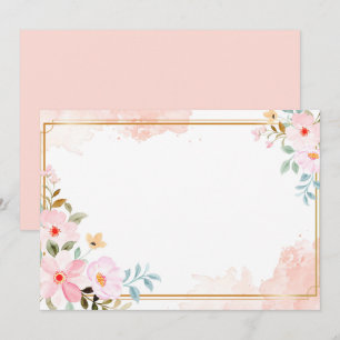 Benutzerdefinierte leere Flora Save The Date