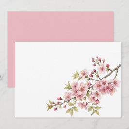 Benutzerdefinierte leere Kirschblüten-Blumen Save The Date