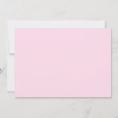Benutzerdefinierte leere rosa Blumen Save The Date (Rückseite)