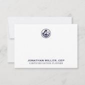 Benutzerdefinierte legale Logo-Note-Card-Print ode Karte (Vorderseite)