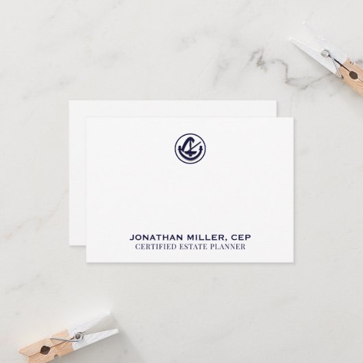 Benutzerdefinierte legale Logo-Note-Card-Print ode Karte (Vorderseite/Rückseite Beispiel)